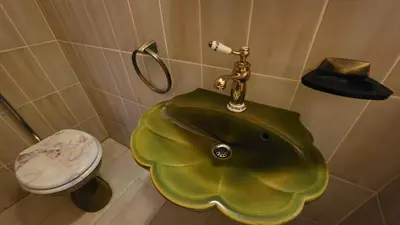 Ein Badezimmer in der Unterkunft ALESIA Ferienwohnung Südpfalz