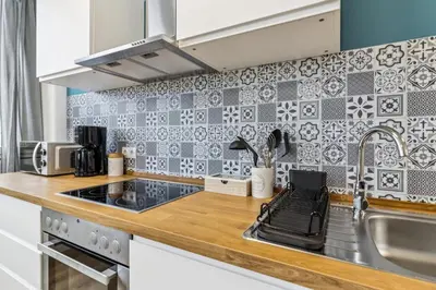 Küche/Küchenzeile in der Unterkunft Urban Havn - 6 Apartments mit top Anbindung für bis zu 34 Personen