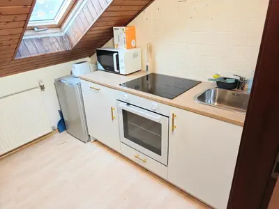 Küche/Küchenzeile in der Unterkunft Karlsbader35