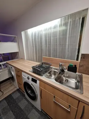 Küche/Küchenzeile in der Unterkunft quiet apartment 2
