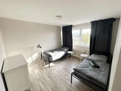 Ein Sitzbereich in der Unterkunft Work and Stay near Frankfurt Airport 2BR and Balcony