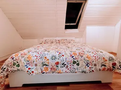 Ein Bett oder Betten in einem Zimmer der Unterkunft Wellness Oasis in A Wonderful Panoramic Location