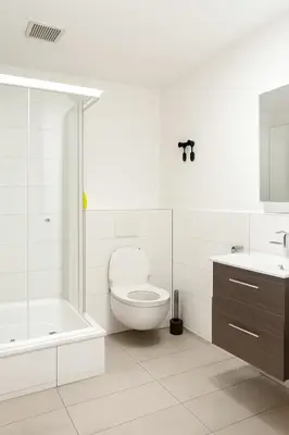 Ein Badezimmer in der Unterkunft City Apartment Bequem