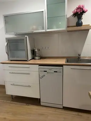 Küche/Küchenzeile in der Unterkunft Neue Erdgeschosswohnung in Zentrum von Rockenhausen