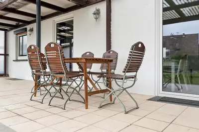 Ein Patio oder anderer Außenbereich in der Unterkunft GU02 Wohnung mit Terrasse in Griesheim!