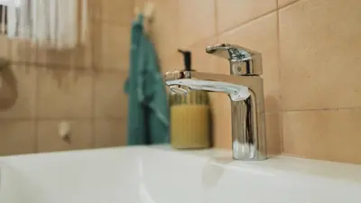 Ein Badezimmer in der Unterkunft Ferienwohnungen Bullau