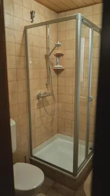 Ein Badezimmer in der Unterkunft Ferienwohnungen Bullau