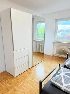 Ein Bett oder Betten in einem Zimmer der Unterkunft Ferienwohnung DG Barbara Stauder