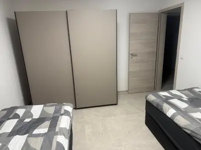 Ein Bett oder Betten in einem Zimmer der Unterkunft KRAICHGAU # Ein Haus mit 3 Schlafzimmer und Terrasse