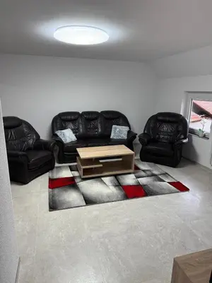 Ein Sitzbereich in der Unterkunft KRAICHGAU # Ein Haus mit 3 Schlafzimmer und Terrasse