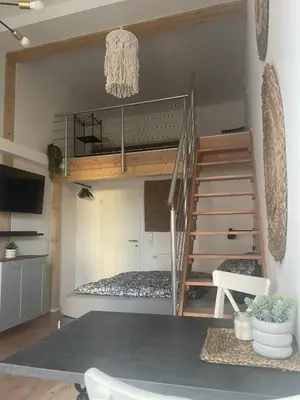 Küche/Küchenzeile in der Unterkunft Freigeist Boho