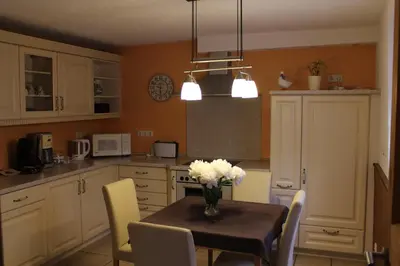 Küche/Küchenzeile in der Unterkunft Ferienhaus Wingarda
