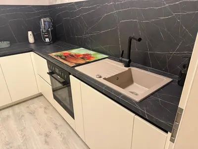 Küche/Küchenzeile in der Unterkunft liebevoll eingerichtete Ferienwohnung in idyllischer Lage