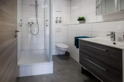 Ein Badezimmer in der Unterkunft Stylishes Premium Apartment