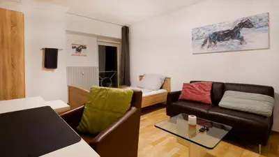 Ein Sitzbereich in der Unterkunft Nest76