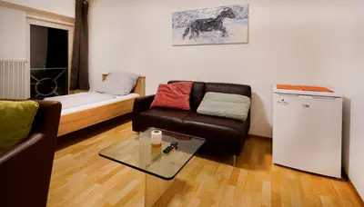 Ein Sitzbereich in der Unterkunft Nest76