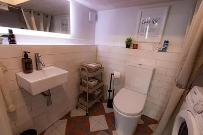 Ein Badezimmer in der Unterkunft Loft - Zur alten Schule in Essingen