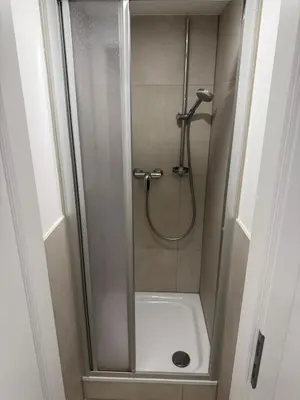 Ein Badezimmer in der Unterkunft Große Wohneinheit Im Hotel weisses Lamm
