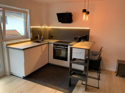 Küche/Küchenzeile in der Unterkunft Renovated, cozy 1-room apartment with balcony
