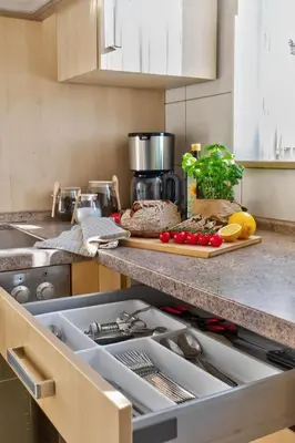 Küche/Küchenzeile in der Unterkunft Großes 3-Zimmer Apartment in Bretten für bis zu 7 Personen , Parkplatz