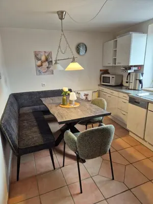 Küche/Küchenzeile in der Unterkunft Rebenhaus St Martin
