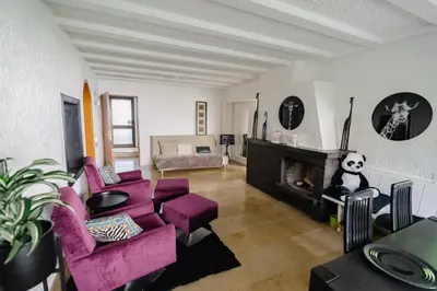 Ein Sitzbereich in der Unterkunft Heilbronn Residenz