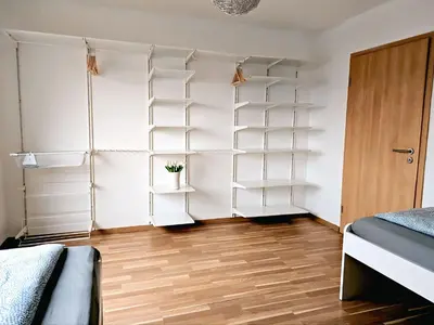 Ein Bett oder Betten in einem Zimmer der Unterkunft Ferienwohnung Leon