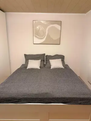 Ein Bett oder Betten in einem Zimmer der Unterkunft Gemütliches Wohnen in St Leon Rot