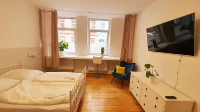 Ein Bett oder Betten in einem Zimmer der Unterkunft Zimmer im Erdgeschoss