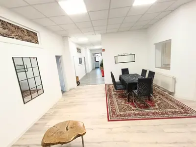 Ein Sitzbereich in der Unterkunft Lumara Apartment Modern temporary living
