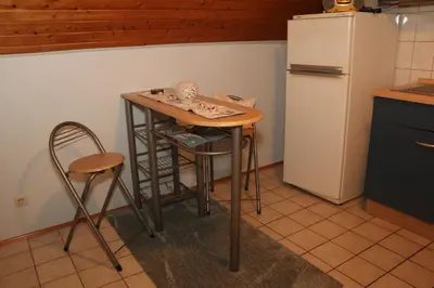 Küche/Küchenzeile in der Unterkunft Ruhiges Appartement August-Kutterer-Str 25 Karlsruhe