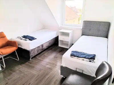 Ein Bett oder Betten in einem Zimmer der Unterkunft Haus,Weinberg22