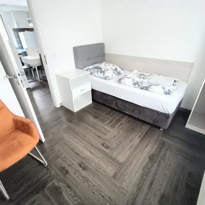 Ein Bett oder Betten in einem Zimmer der Unterkunft Haus,Weinberg22