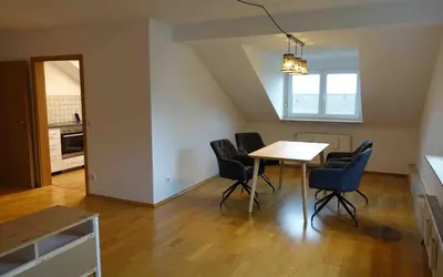 Ein Sitzbereich in der Unterkunft Ferienwohnung 