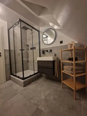 Ein Badezimmer in der Unterkunft Janna's City Appartement