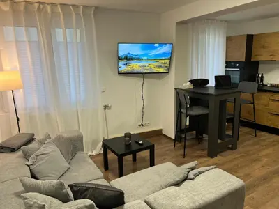 TV/Unterhaltungsangebot in der Unterkunft Ferienwohnung zum Kriegerdenkmal