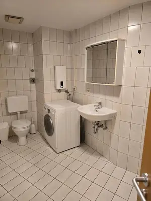 Ein Badezimmer in der Unterkunft Monteurzimmer Monteurwohnung Monteurünterkunft in Ludwigshafen