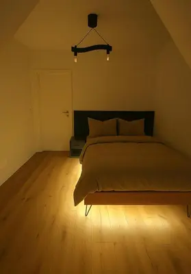 Ein Bett oder Betten in einem Zimmer der Unterkunft Modernes, neu eingerichtetes Apartment in Top Lage Nahe Autobahn, S Bahn und Stadtzentrum