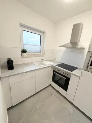 Küche/Küchenzeile in der Unterkunft HUGOS Design Apartment