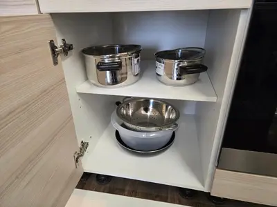 Küche/Küchenzeile in der Unterkunft Ferienwohnung Nähe Flughafen
