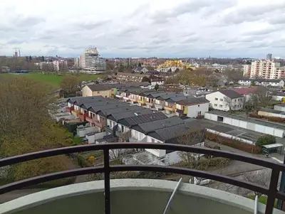 Ein allgemeiner Blick auf Kornwestheim oder ein Stadtblick von des Privatzimmers aus