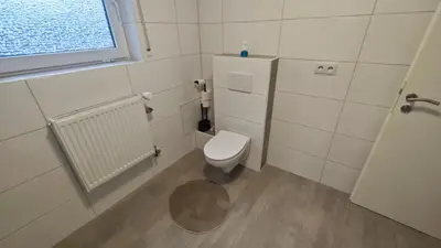 Ein Badezimmer in der Unterkunft Urlaub am Rhein Speyer Hockenheim Mannheim