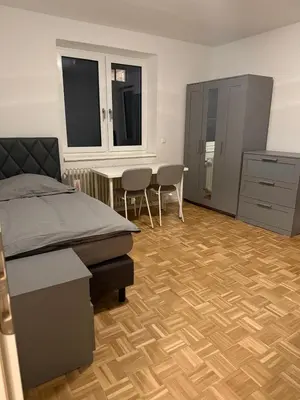 Ein Bett oder Betten in einem Zimmer der Unterkunft Monteurwohnung Mannheim