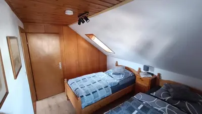 Ein Bett oder Betten in einem Zimmer der Unterkunft Schöne helle Wohnung für 2 Personen