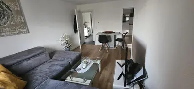 Ein Sitzbereich in der Unterkunft Apartment in Freiberg am Neckar