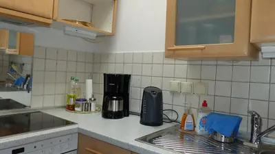 Küche/Küchenzeile in der Unterkunft Oase im Herzen von Grünstadt