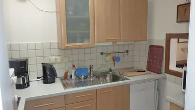 Küche/Küchenzeile in der Unterkunft Oase im Herzen von Grünstadt