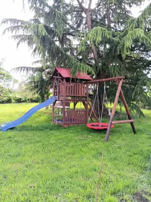 Ein Kinderspielbereich in der Unterkunft Sonnenhof