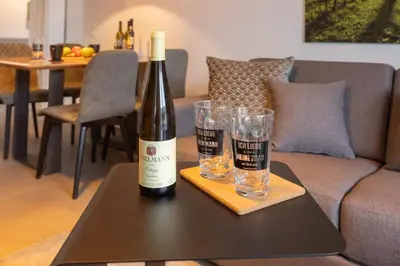 Getränke in der Unterkunft Möblierte Apartments nähe Speyer