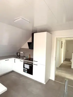 Küche/Küchenzeile in der Unterkunft Helles & Modernes Apartment in Heilbronn
